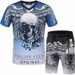 philipp plein short de survetement pp navy